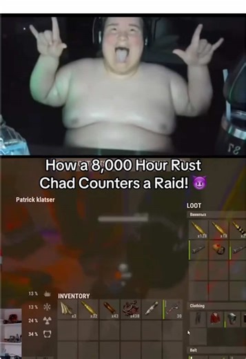 How a 8,000 hour Rust chad counters a raid😈 - - - - - - - - - - - #RustGame #TheRustHub #RustSurvival #RustPvP #Rust