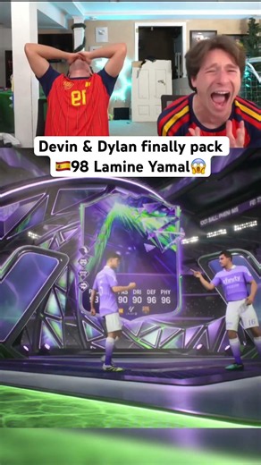 Devin & Dylan finally pack 🇪🇸98 Lamine Yamal😱
