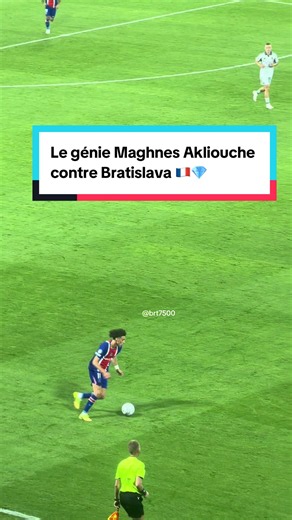 Maghnes Akliouche contre Bratislava — but et actions PSG