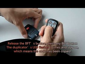 How to copy BFT transmitter and match BFT receiver?