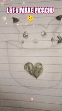 How to Draw Pikachu ⚡ Easy Step by Step | First Video