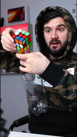 This is how to put any object in a bottle trick 😱
