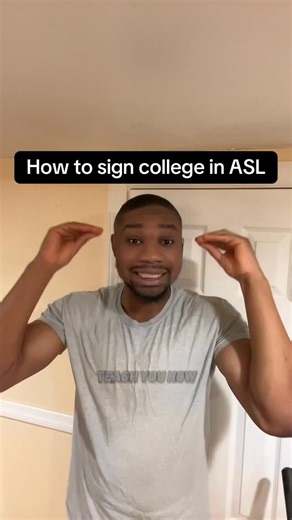 Anthony Imafidon on Instagram: "Learn how to sign college in ASL Comment below what college you go to #asl #signlanguage #americansignlanguage"