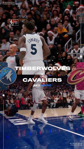 Late-night hoops this weekend 🤩 Timberwolves vs. Cavaliers goes down on January 11 at 2:00 AM PHT. Live on Prime Video. #NBAonPrimeVideoPH | NBA on Prime Video Philippines