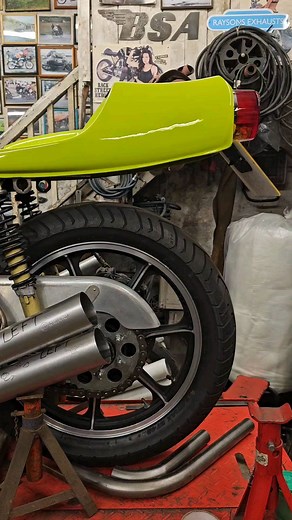 Rickman CR Kawasaki Exhaust System 🔥 #rickman #metisse #exhaust #motorcycle #moto #custom #Caferacer #handmade #bespoke #bike | Raysons Exhausts
