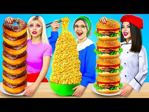 Me vs Grandma Cooking Challenge | Fancy Kitchen Pranks & Food Battle by RATATA COOL