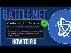 How To Fix: Battle net BLZBNTBNA00000A8D Error Could Not Log In To Battle Net
