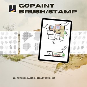 Gopaint Architectural Brushes: Texture & Interior Stamps (digital Download) - Etsy