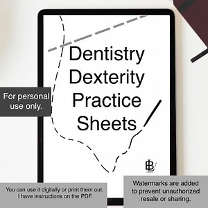 Dental Dexterity Practice Sheets: Hand Skills Training (PDF Digital Download) - Etsy Australia
