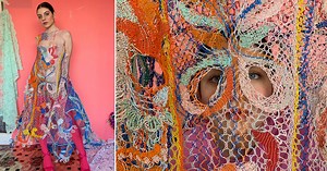 alexandra sipa crafts discarded electrical wire into stunning dresses