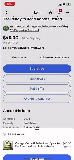 vTech Alphabert and Sprocket The Ready to Read Robots (Counting to 10)