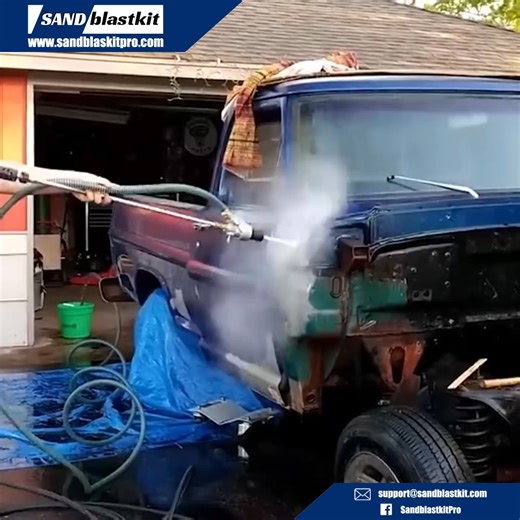 Experience the Ultimate Upgrade: Our New Wet Sandblasting Kit with Unbeatable Features! Upgrade your pressure washer into a powerful restoration tool with our NEW Wet Sandblasting Kit - now with unbeatable features! Our new version includes a brass nozzle and steel pick, transparent steel wire hose, maximum pressure of 5000 PSI, and is both corrosion-resistant and wear-resistant. With stable performance and high reliability, you can take on any project with ease. Strip away rust, paint, varnish,