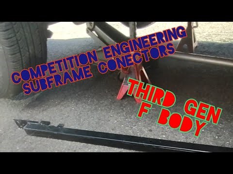 INSTALLING COMPETITION ENGINEERING SUBFRAME CONECTORS ON MY 84 CAMARO Z28