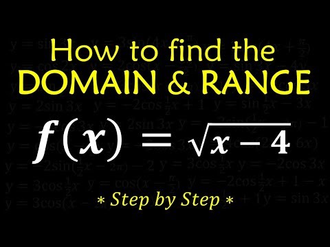Find the Domain & Range | Functions