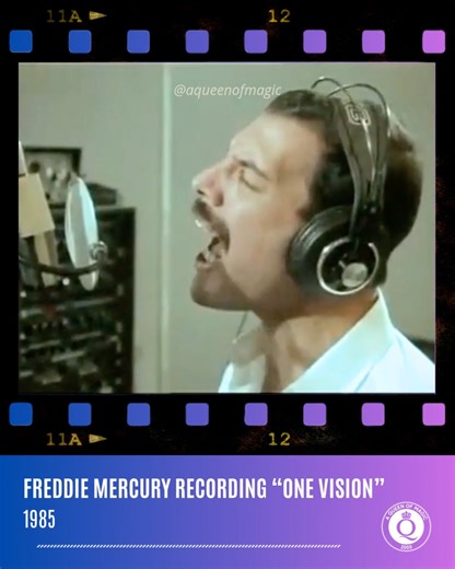 17K views · 1.1K reactions | Freddie Mercury recording "One Vision", 1985. #FreddieMercury #OneVision | A Queen Of Magic | Facebook