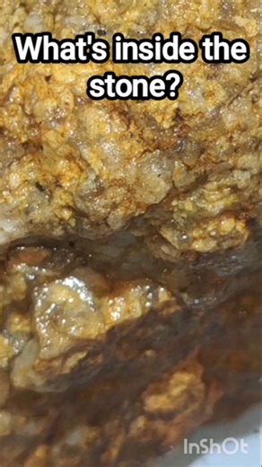 Stone or Sand? 🏜️ Hidden desert inside! ✨💎