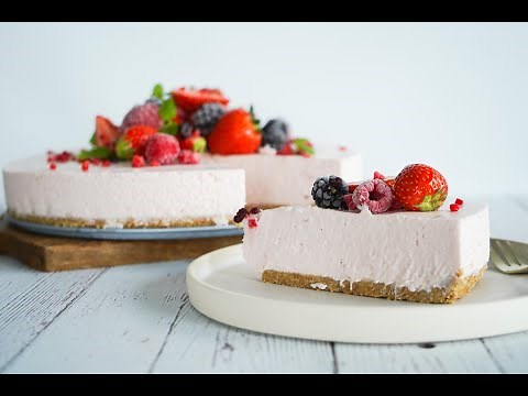 Jordbærcheesecake - Opskrift På Hjemmelavet Jordbærcheesecake