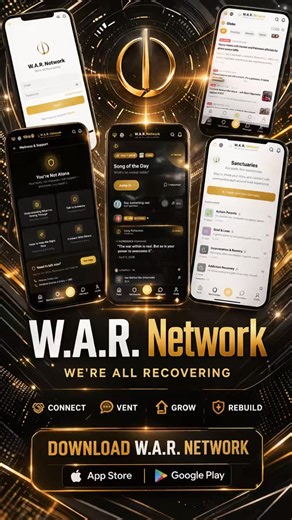W.A.R. Network App | Real Growth & Connection Platform | Download on App Store & Google Play