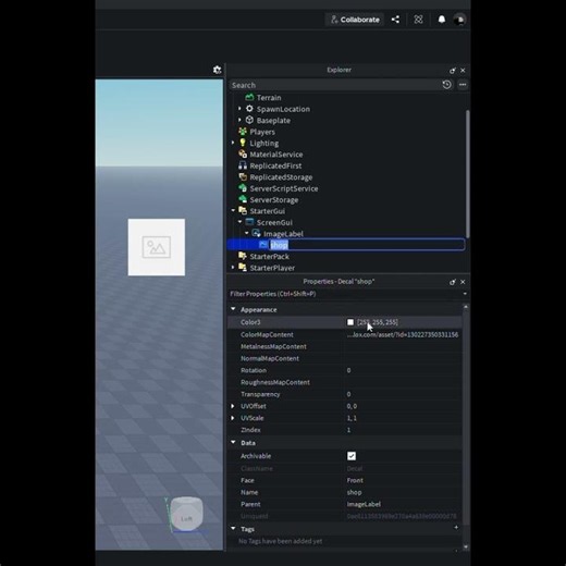 How To Make A Shop GUI In Roblox Studio #robloxstudio #roblox #shorts