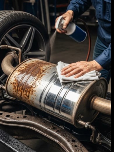 Rust Remove Exhaust pipe #viral #video #foryoupage #unfrezzmyaccount