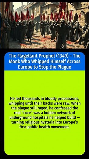 He Whipped Himself Across Europe to Stop the Plague… But His Real Secret Will Shock You