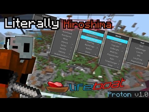 The Lifeboat Hacked Client experience on Minecraft Bedrock (2026)