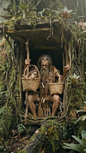 The Hidden Jungle Lair: Ancient Hermit Disappears into Secret Tree Bunker