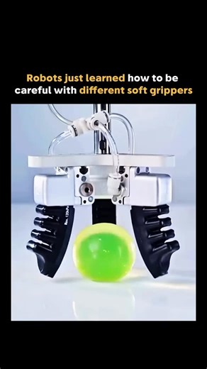 @future.explanation on Instagram: "Not all automation relies on force. Soft grippers use flexible, adaptive materials to handle delicate objects like fresh produce, medical items, and sensitive electronics without causing damage. By mimicking the compliance and precision of human fingers, these systems reduce breakage, improve safety, and expand where robots can be used. Why it matters: Soft robotics is pushing automation beyond rigid factory tasks, enabling robots to work safely alongside human
