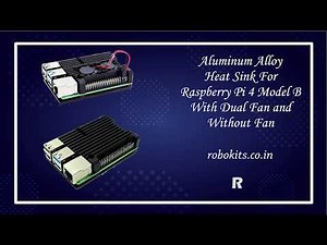 Aluminium Alloy Heat Sink Casing With Dual Fan and Without Fan for Raspberry Pi 4