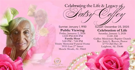 https://www.trinitymemorialfuneralhomes.com/obituary/Patsy-Coffey | Trinity Memorial Funeral Home