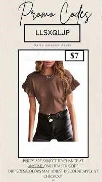 Today’s top hidden promo codes on Amazon fashion #fashion #amazonfinds #ootd
