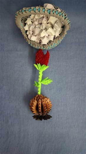 What happened to the basket? | Modular origami