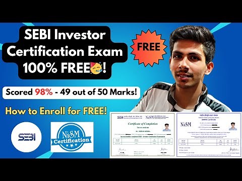SEBI Investor Certification Examination by NISM- How to enroll for FREE & syllabus✅👍#nismexam #sebi