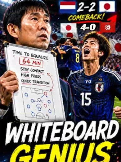 Japan's Whiteboard Genius Is Breaking the World Cup.