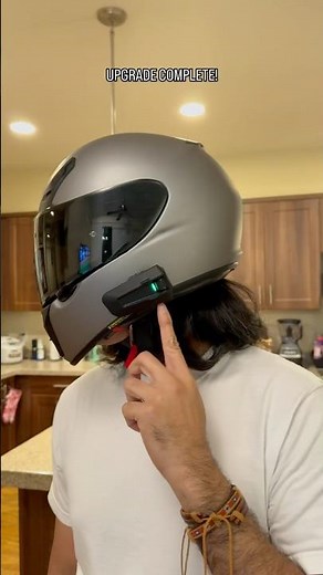 Upgrade complete! Installed Cardo Packtalk Pro on RF-SR. #cardo #motolife #shoei