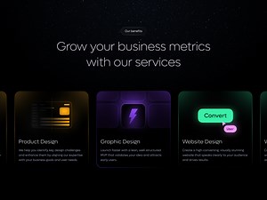 Bento grid for Design studio