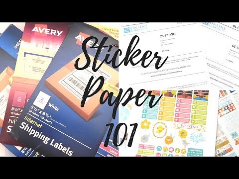Sticker Paper For Printable Stickers( I Use Shipping Labels!)