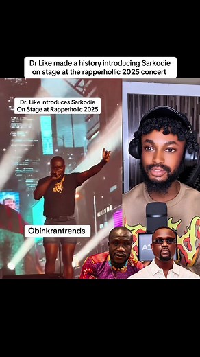 Dr Like Introduces Sarkodie at Rapperholic 2025 Concert