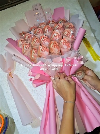 Money Bouquet Cone Shape Tutorial