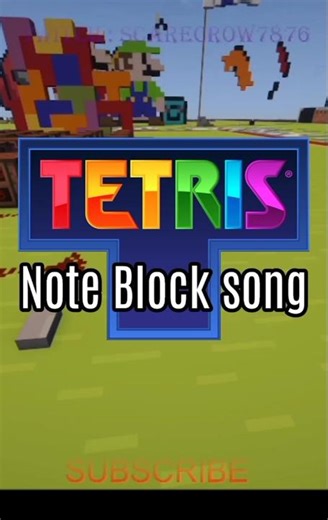 Tetris Note Block song #music#minecraft#shorts