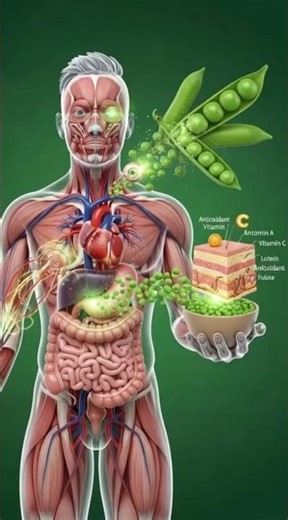 What Happens When You Eat Green Peas? | Protein, Fiber & Heart Health Benefits | 3D Animation