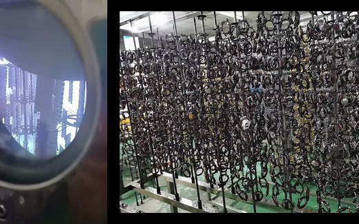 实拍PVD工艺加工过程真空电镀磁控溅射镀膜 科普了！