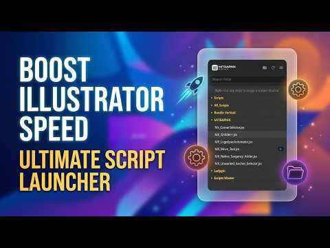 Run Illustrator Scripts INSTANTLY! | Mitraphix Script Launcher