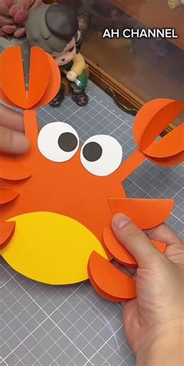 DIY Kepiting 3D dari Kertas! 🦀 Kerajinan Tangan Anak-Anak Lucu dan Gampang