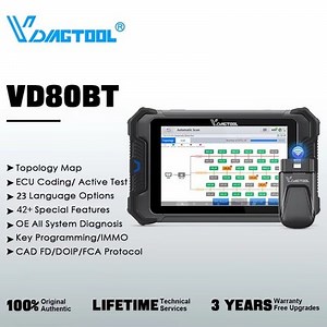 VDIAGTOOL VD80 BT Wireless Bidirectional OBD2 Scanner Topology Mapping Scan Tool  | eBay UK