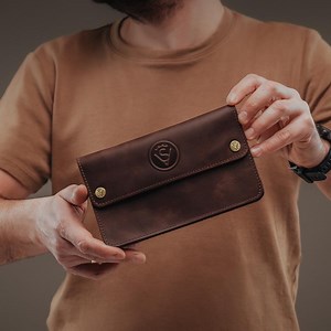 Men’s Brown Leather Wallet (K40) - Etsy