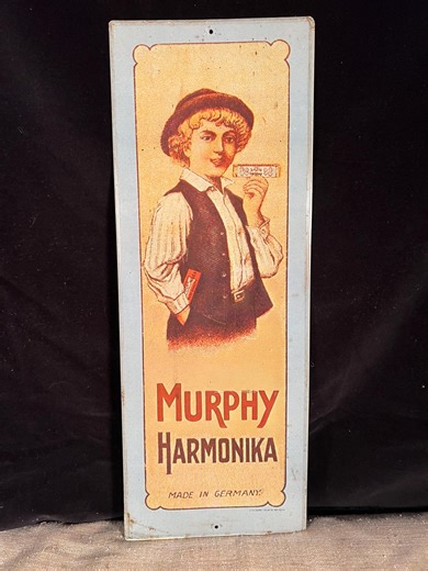 Vintage Advertising Tin Sign, Murphy Harmonika, Made in Germany, Reproduction - Etsy