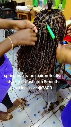 Spring Twist Braids in Kenya: Prices & Style Ideas