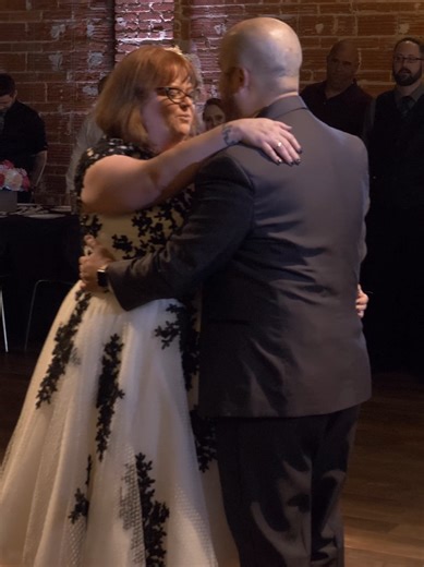 The first dance with the love of your life while your closest friends and family watch 🥰🥰🥰 #bride #weddingday #wedding #dance #love