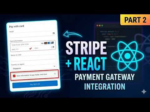 How to Integrate Stripe in React JS & Next.js | Payment Form & Stripe Elements Step by Step